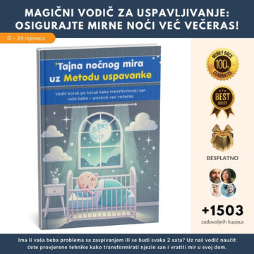 Otkrijte REVOLUCIONARNU tajnu noćnog mira uz Metodu uspavljivanja: Korak-po-korak vodič kako transformirati san svoje bebe + BONUS